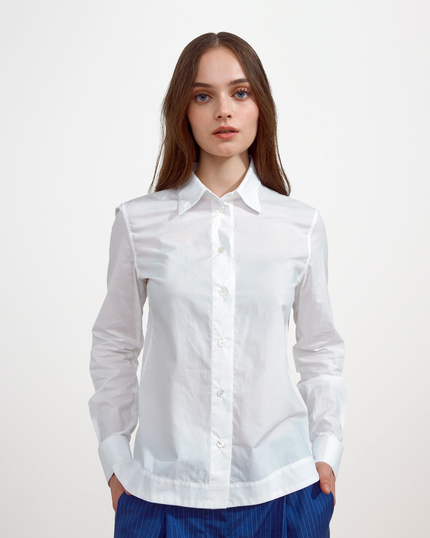 Cropped Collared Shirt