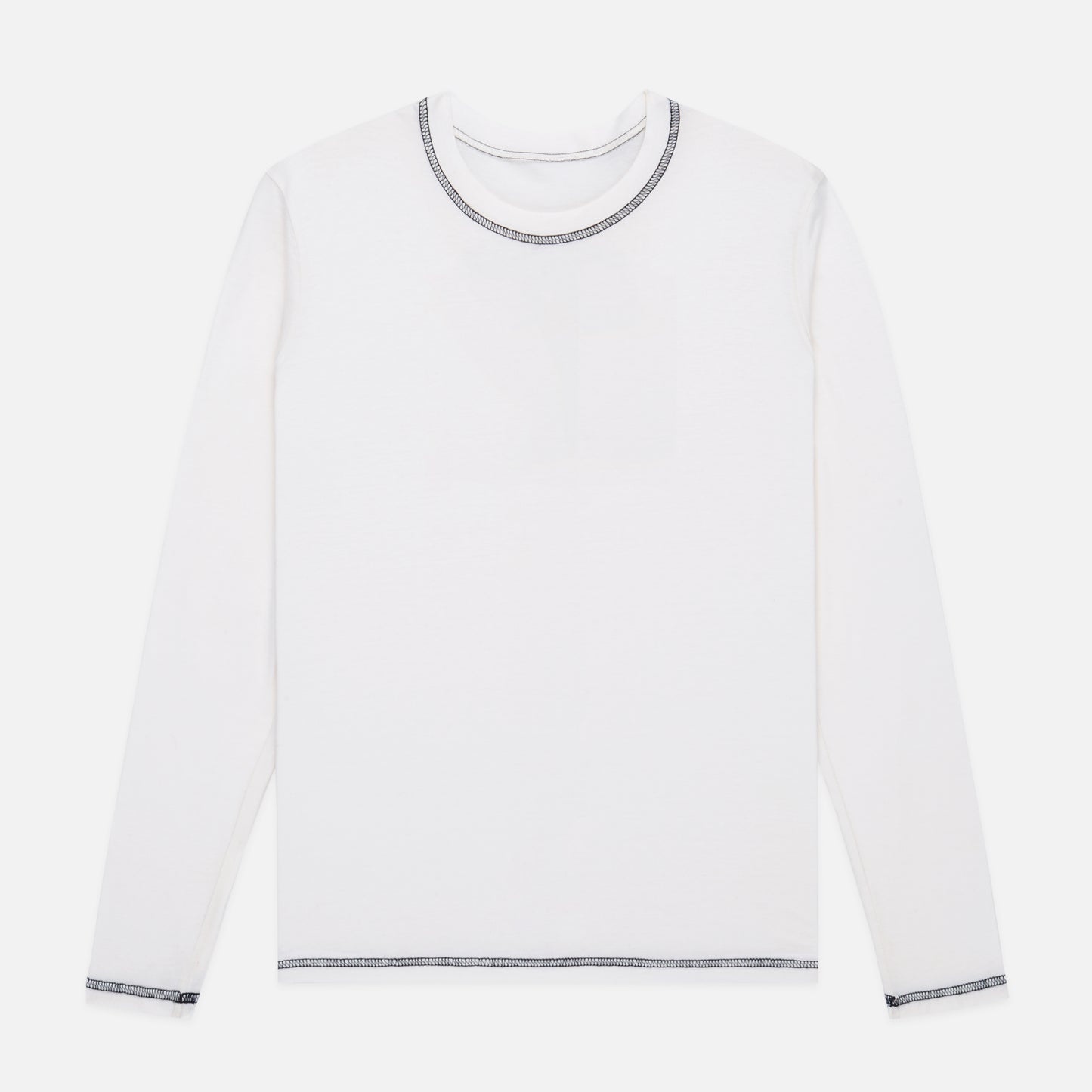 Louis Vuitton White Cotton Inside Out Long Sleeve Crew Neck T-Shirt S Louis  Vuitton